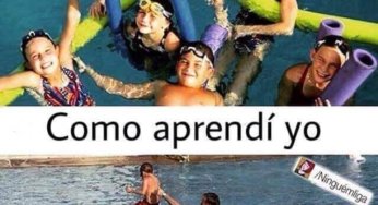 Como aprendieron a nadar