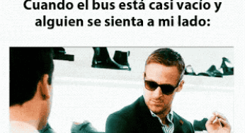 Cuando el bus esta medio vacío