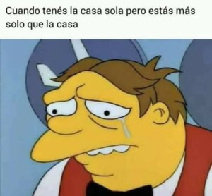 Cuando tienes casa sola