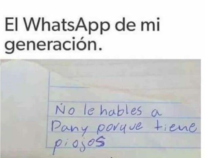 El WhatsApp de mi generacion