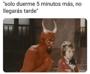 Solo duerme cinco minutos mas