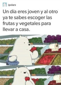 Un dia eres joven y al otro