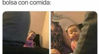 Cuando abren una bolsa con comida