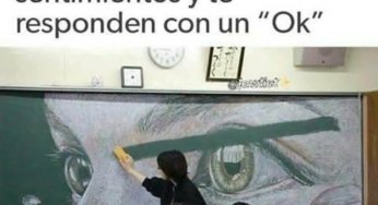 Cuando mandas un mensaje muy emocionado