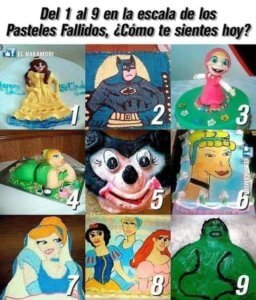 Pasteles fallidos