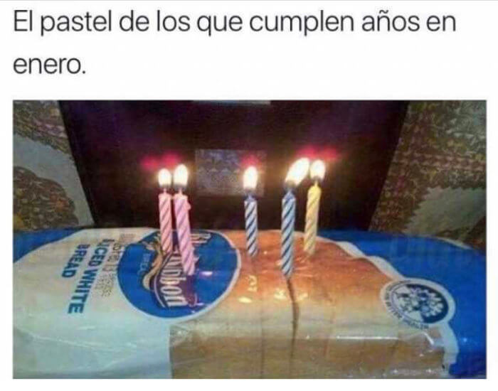 El pastel de los cumpleaños